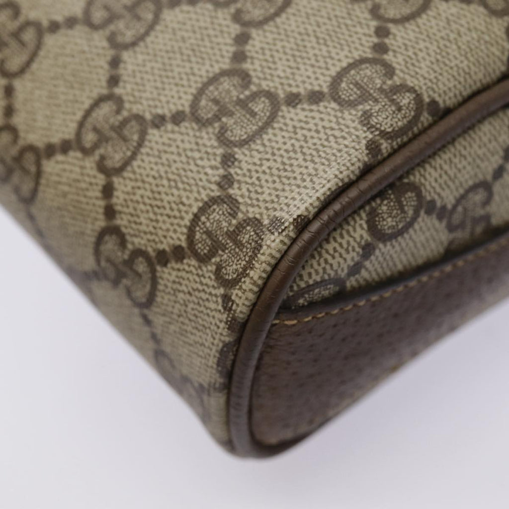 GUCCI GG Supreme Web Sherry Line Shoulder Bag PVC Beige 89 02 032 89030