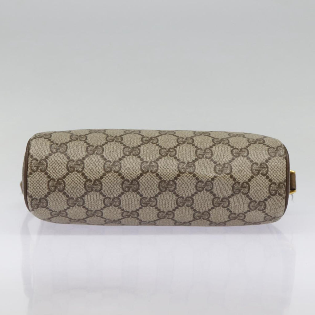 GUCCI GG Supreme Web Sherry Line Shoulder Bag PVC Beige 89 02 032 89030