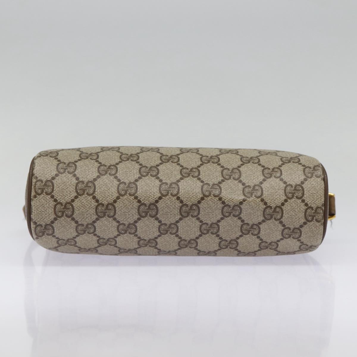 GUCCI GG Supreme Web Sherry Line Shoulder Bag PVC Beige 89 02 032 89030