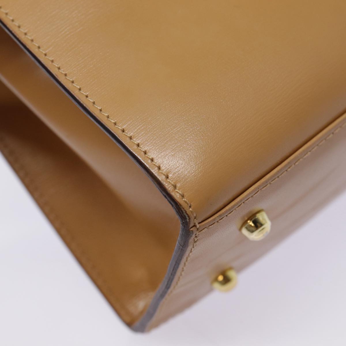 GUCCI Hand Bag Leather 2way Brown Gold 000 110 0211 89031