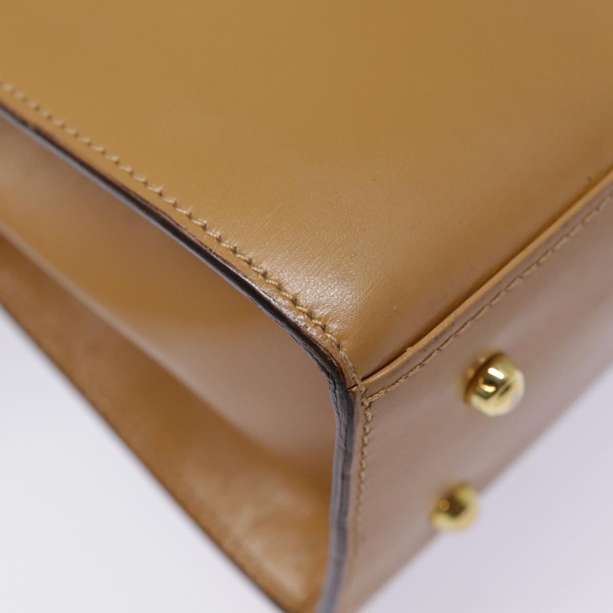 GUCCI Hand Bag Leather 2way Brown Gold 000 110 0211 89031