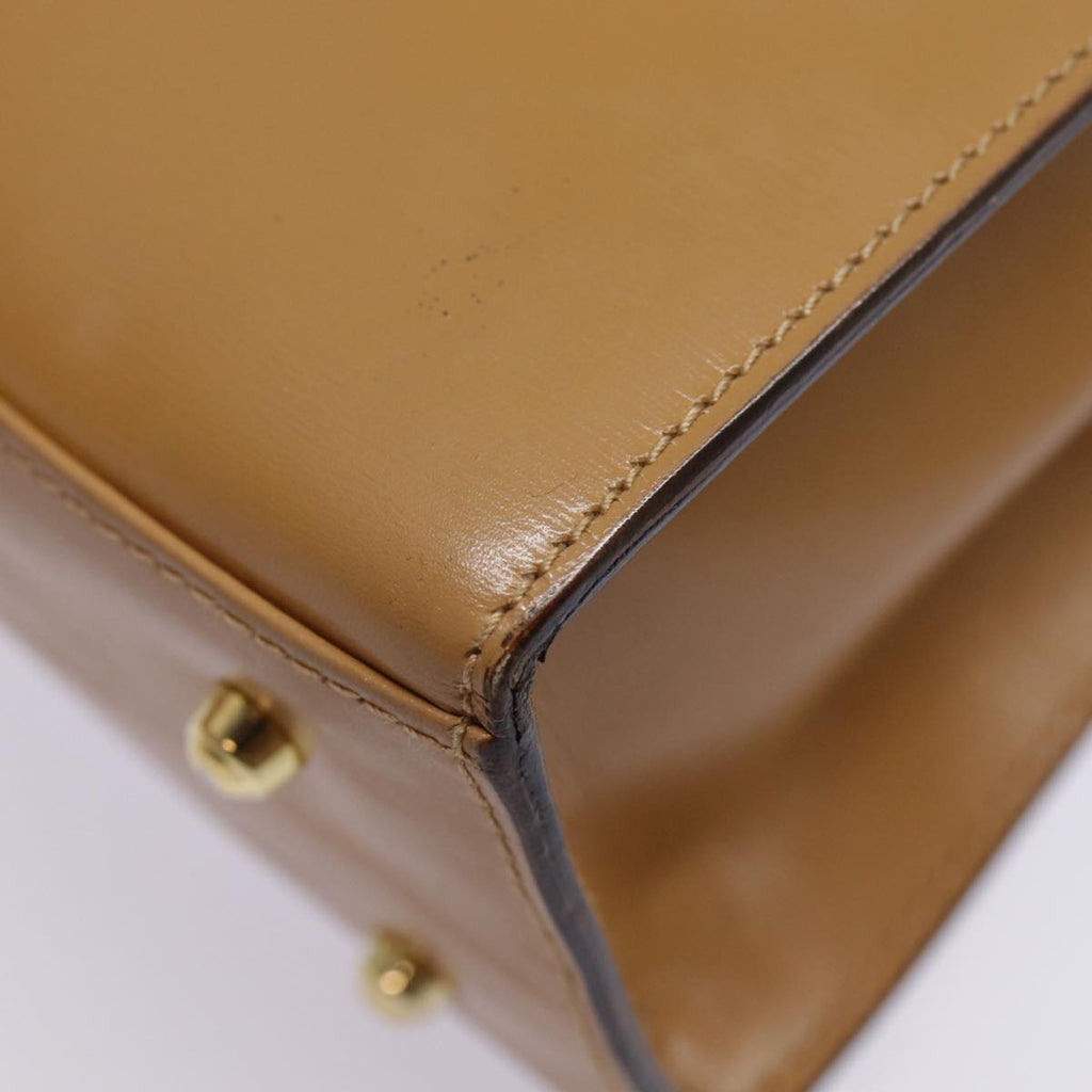 GUCCI Hand Bag Leather 2way Brown Gold 000 110 0211 89031