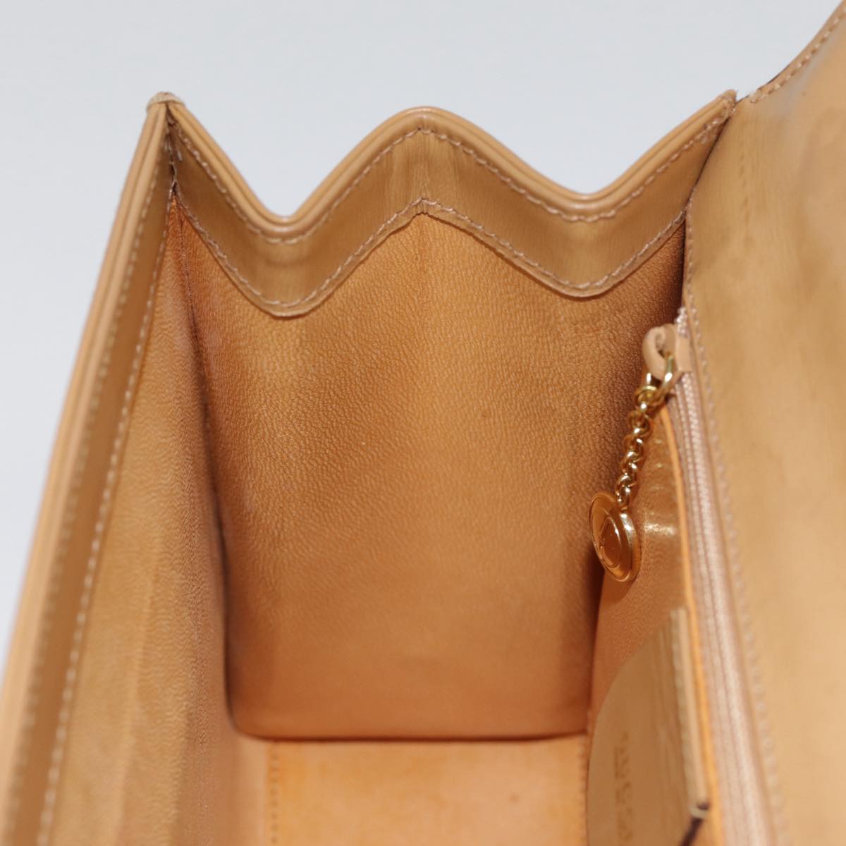GUCCI Hand Bag Leather 2way Brown Gold 000 110 0211 89031