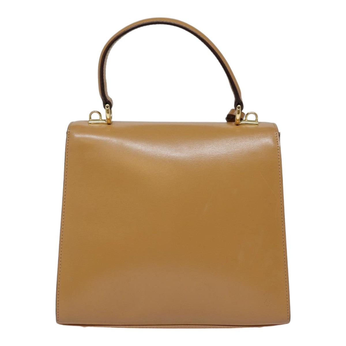 GUCCI Hand Bag Leather 2way Brown Gold 000 110 0211 89031
