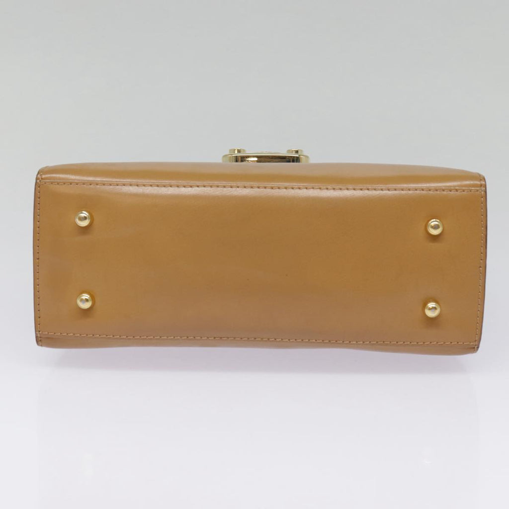 GUCCI Hand Bag Leather 2way Brown Gold 000 110 0211 89031