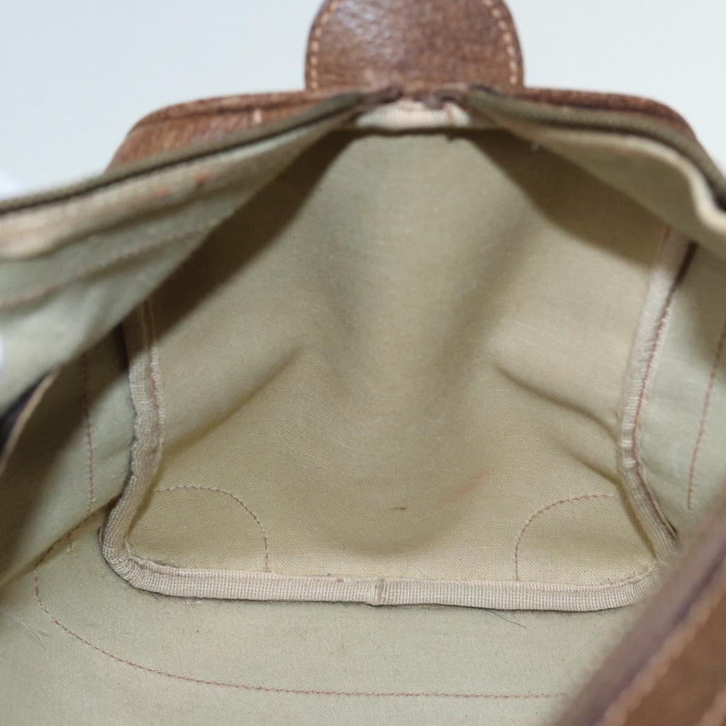 GUCCI GG Supreme Hand Bag PVC Leather Beige Gold 89032