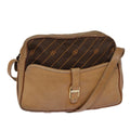 GUCCI Shoulder Bag Leather Brown Gold 89053
