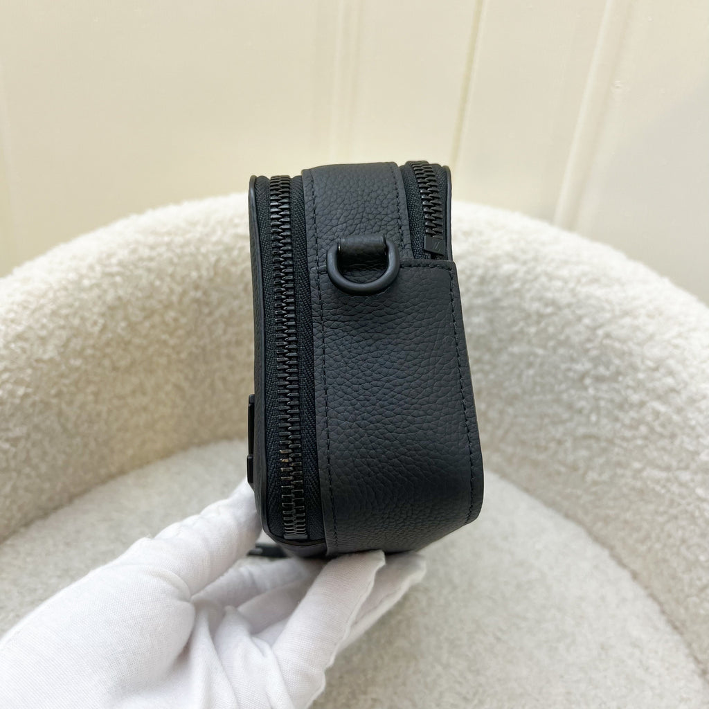 LV Alpha Wearable Wallet in Black Calf Leather and BHW