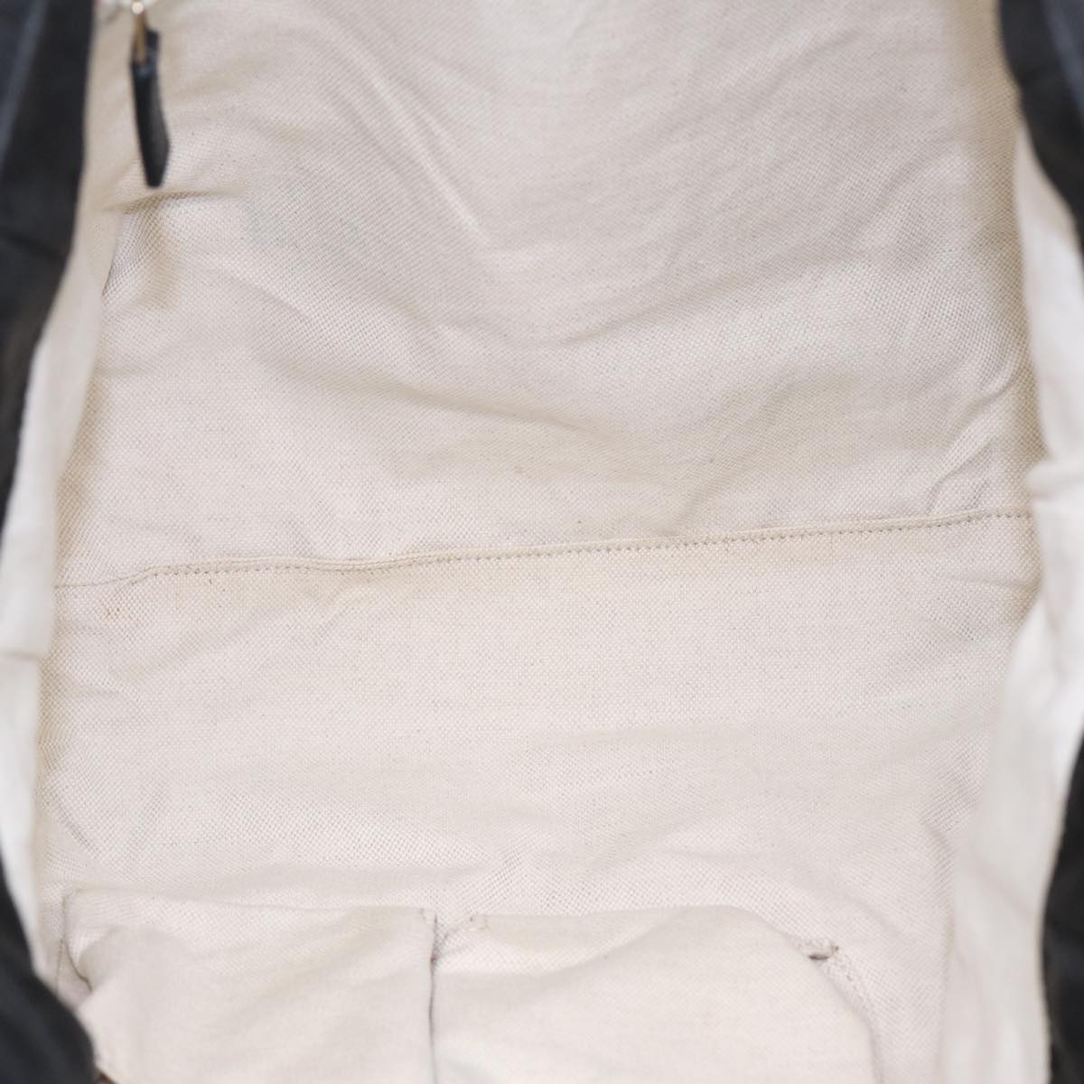 GUCCI GG Canvas Tote Bag Nylon Black Gold 282439 89135