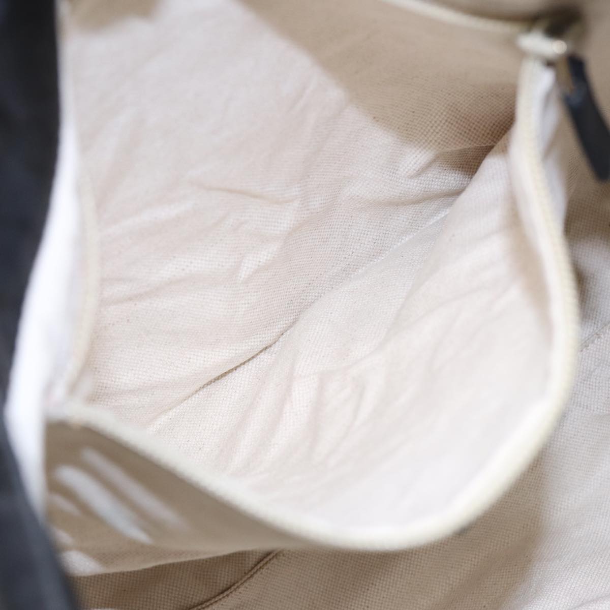 GUCCI GG Canvas Tote Bag Nylon Black Gold 282439 89135
