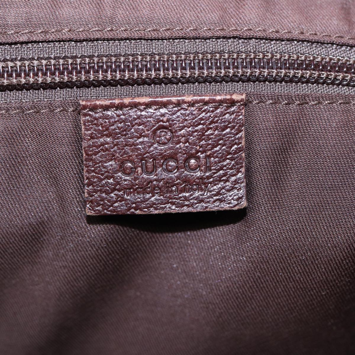 GUCCI GG Canvas Web Sherry Line Shoulder Bag Beige Silver Red 189751 89136