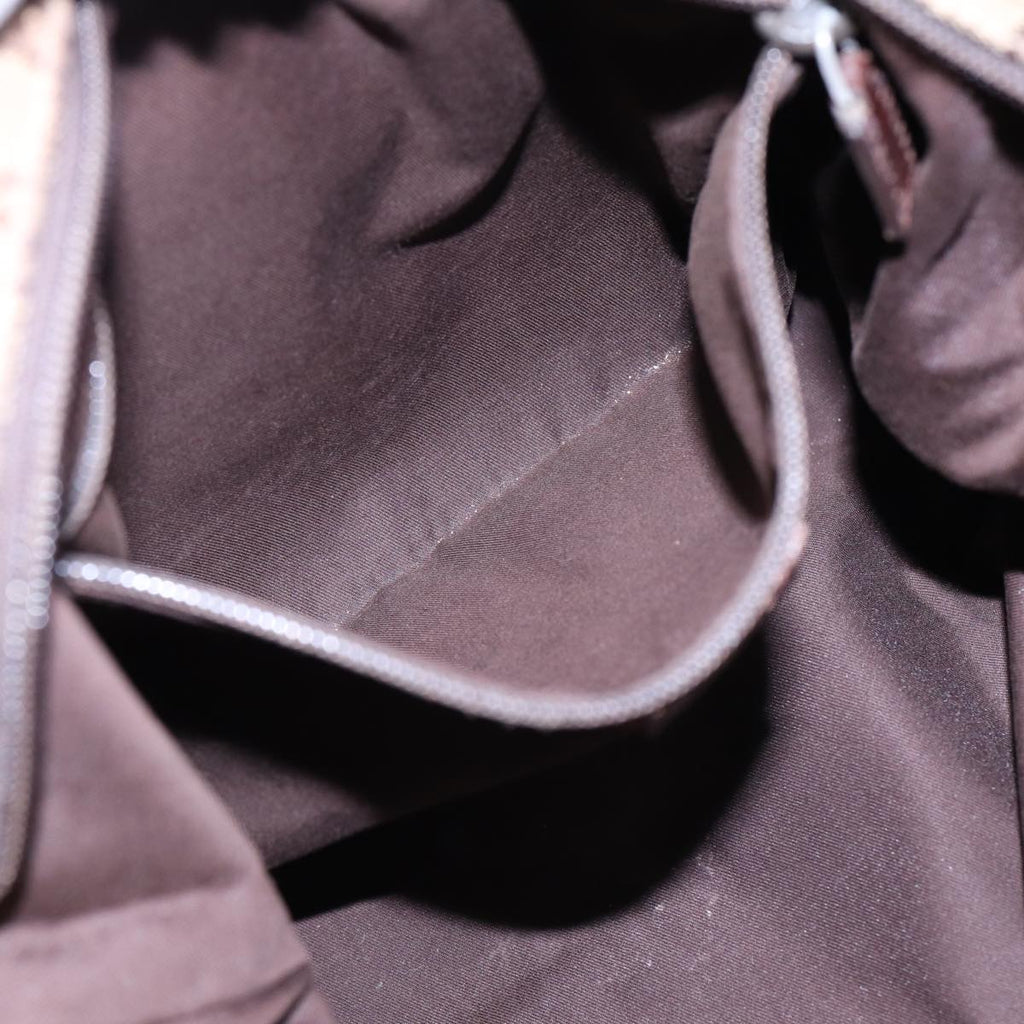 GUCCI GG Canvas Web Sherry Line Shoulder Bag Beige Silver Red 189751 89136