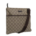 GUCCI GG Supreme Shoulder Bag PVC Leather Beige Silver 141626 89139
