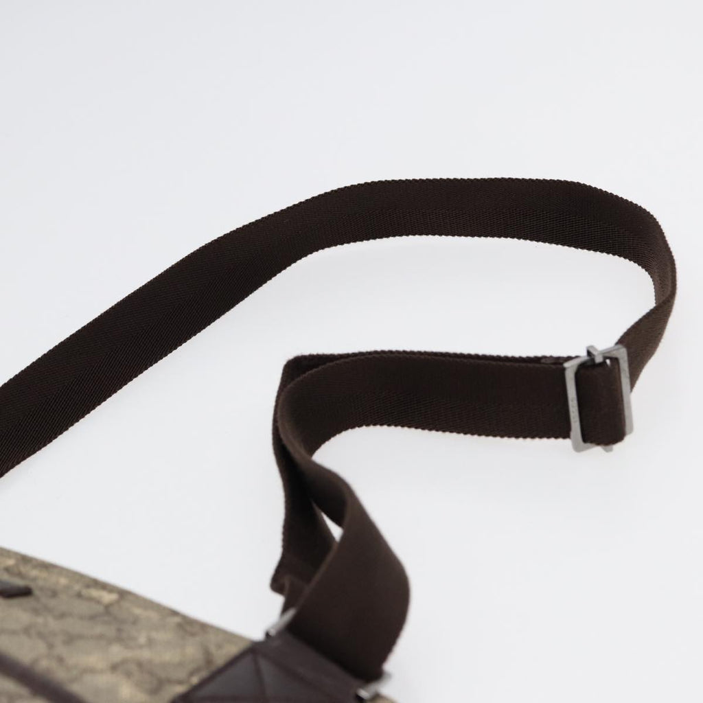 GUCCI GG Supreme Shoulder Bag PVC Leather Beige Silver 141626 89139