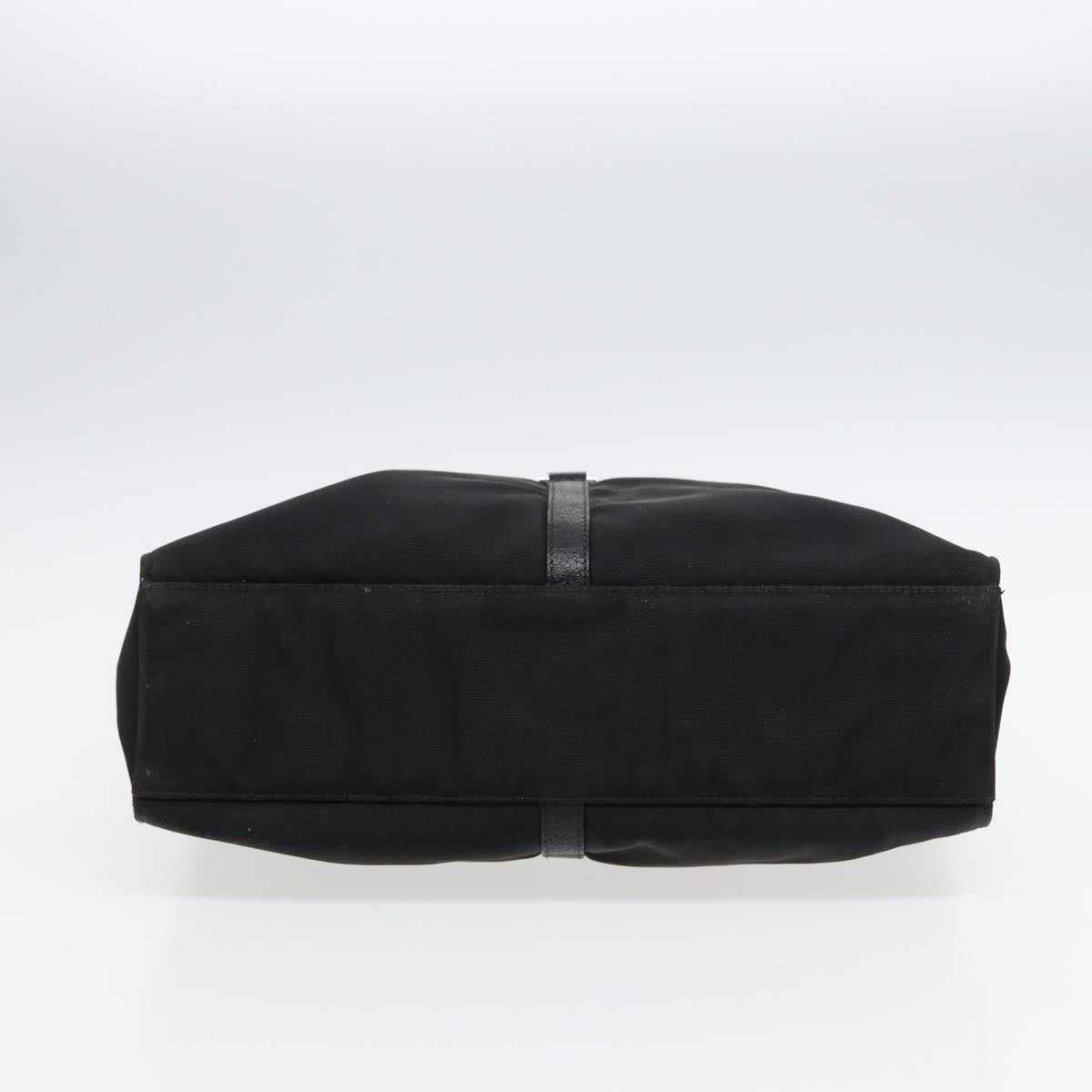 GUCCI Jackie Shoulder Bag Nylon Black Silver 001 3355 89141