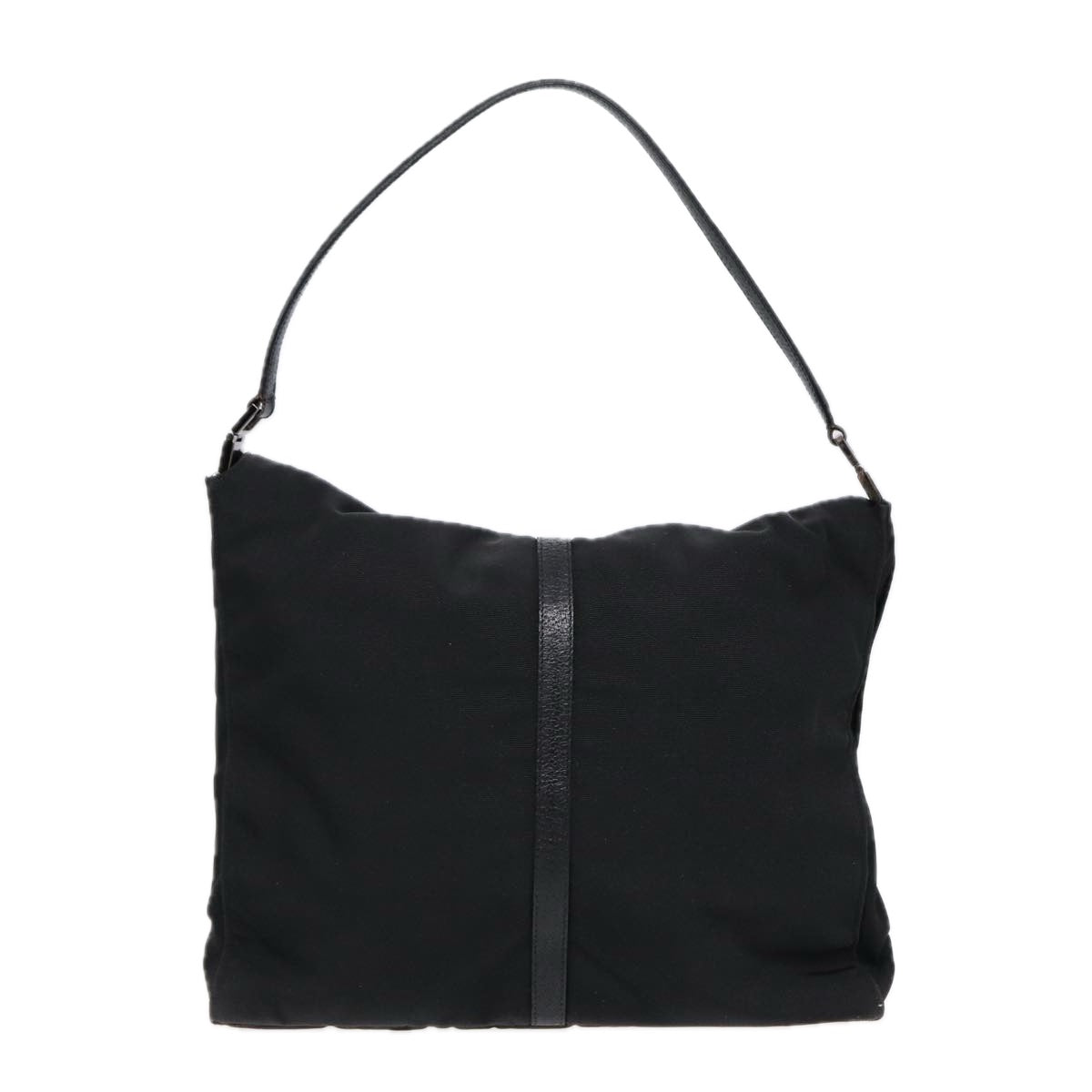 GUCCI Jackie Shoulder Bag Nylon Black Silver 001 3355 89141