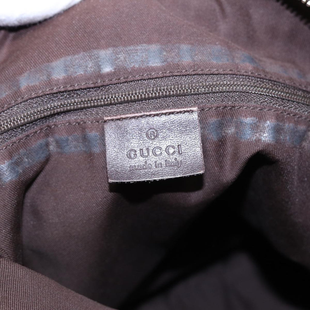 GUCCI GG Canvas Abbey Shoulder Bag Brown Gold 204940 89241