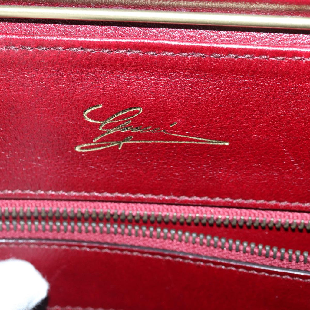 GUCCI Hand Bag Leather Limited To 300 Pieces Red Black gold 02684 89249A