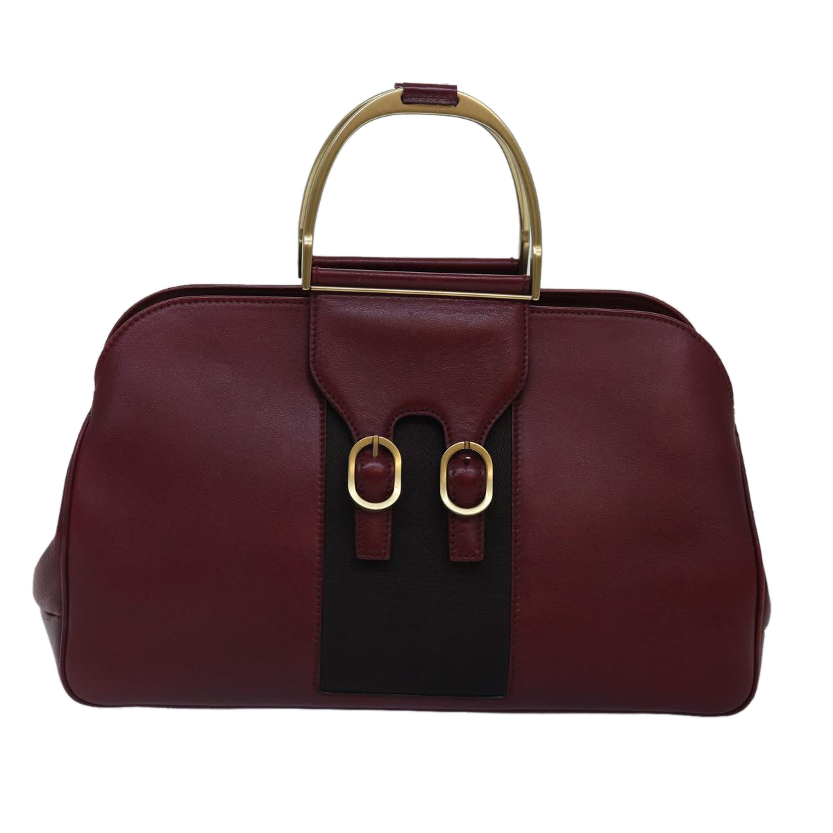 GUCCI Hand Bag Leather Limited To 300 Pieces Red Black gold 02684 89249A
