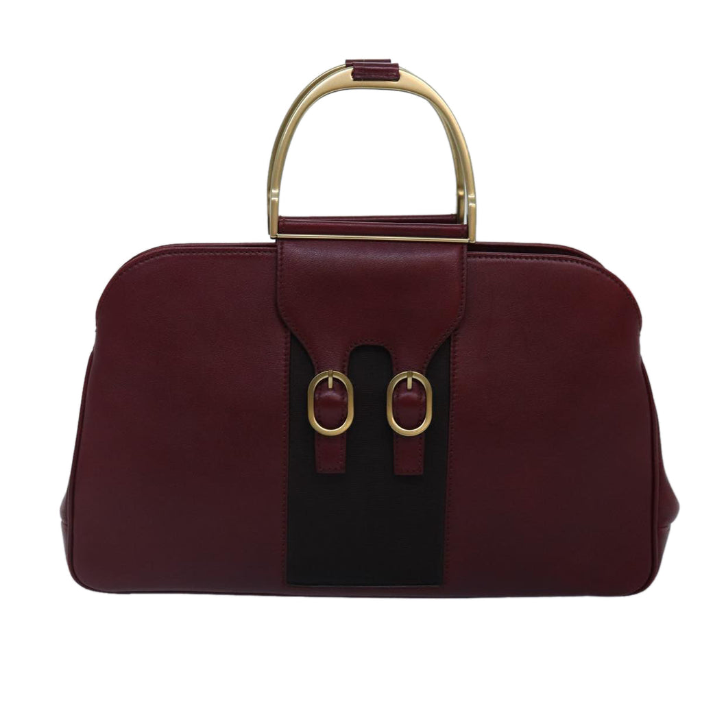 GUCCI Hand Bag Leather Limited To 300 Pieces Red Black gold 02684 89249A