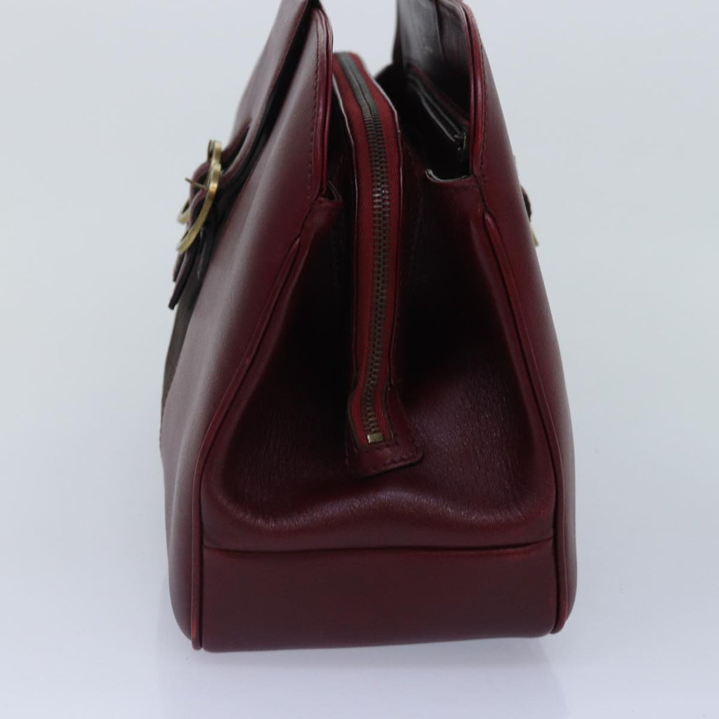 GUCCI Hand Bag Leather Limited To 300 Pieces Red Black gold 02684 89249A