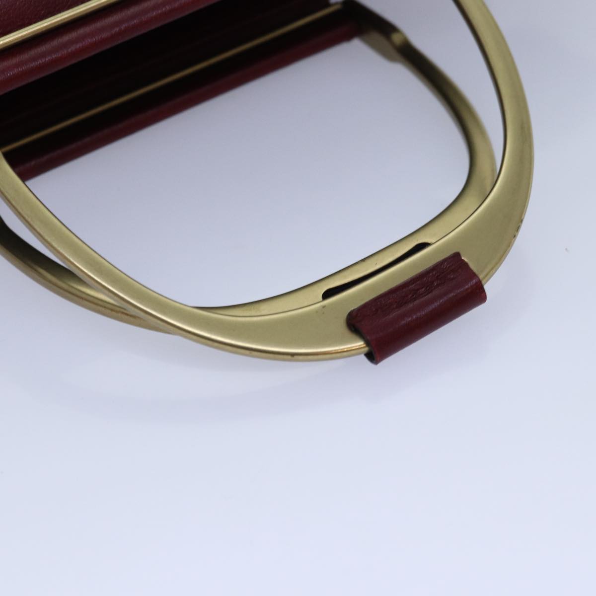 GUCCI Hand Bag Leather Limited To 300 Pieces Red Black gold 02684 89249A