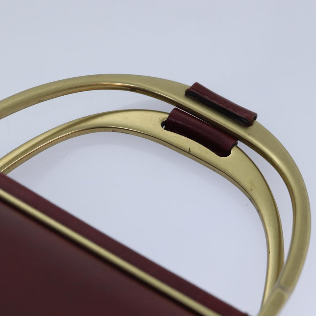GUCCI Hand Bag Leather Limited To 300 Pieces Red Black gold 02684 89249A