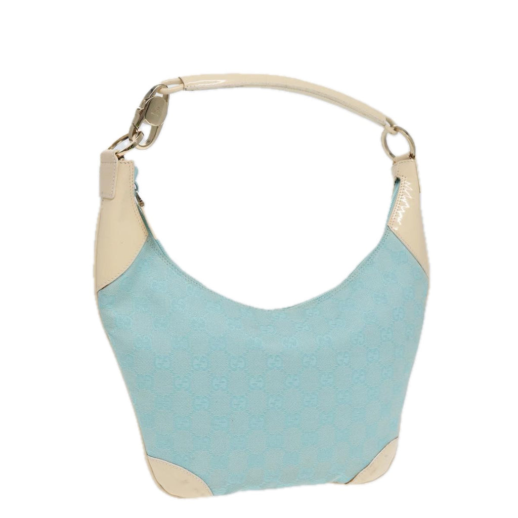 GUCCI GG Canvas Shoulder Bag Peppermint White 89276
