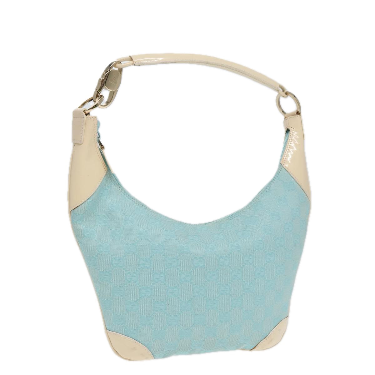 GUCCI GG Canvas Shoulder Bag Peppermint White 89276