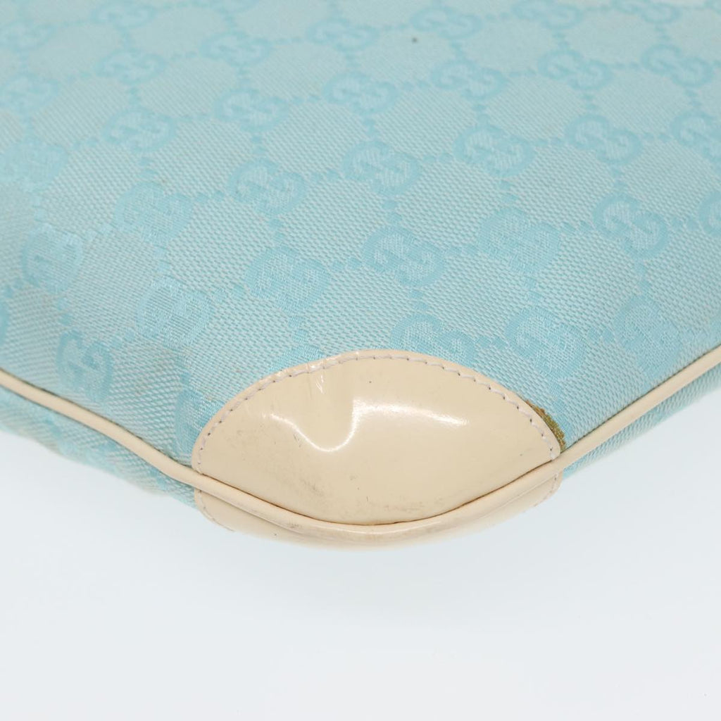GUCCI GG Canvas Shoulder Bag Peppermint White 89276