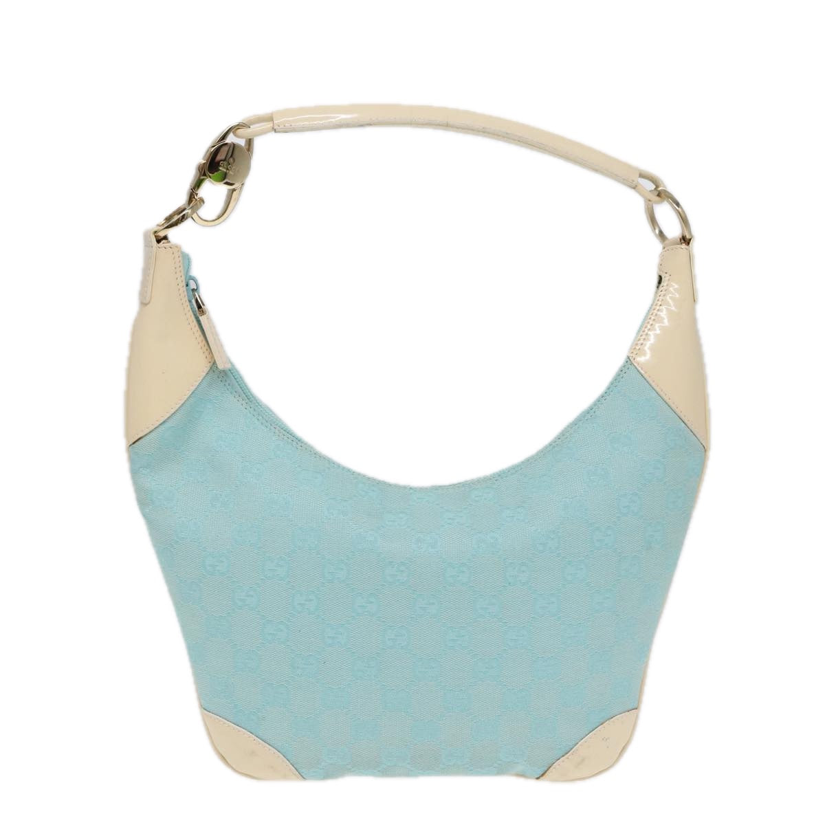 GUCCI GG Canvas Shoulder Bag Peppermint White 89276