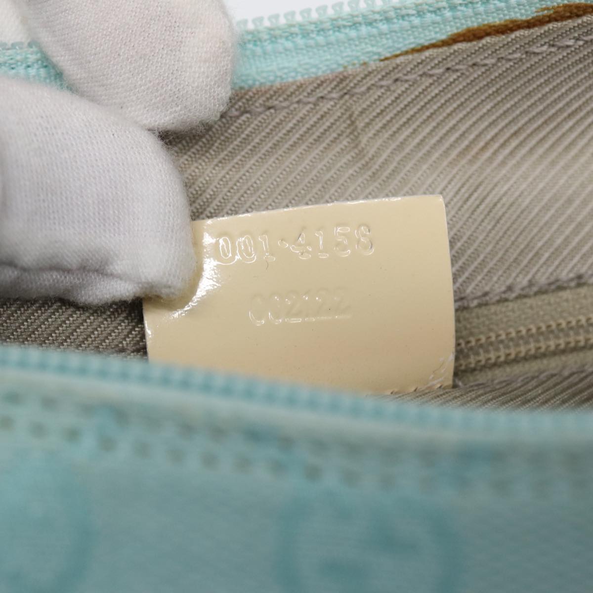 GUCCI GG Canvas Shoulder Bag Peppermint White 89276