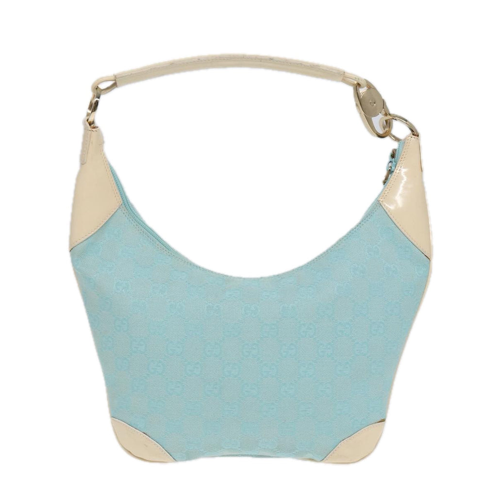 GUCCI GG Canvas Shoulder Bag Peppermint White 89276