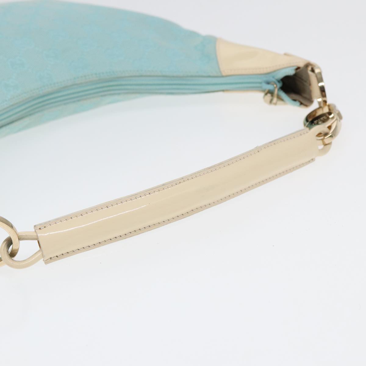 GUCCI GG Canvas Shoulder Bag Peppermint White 89276