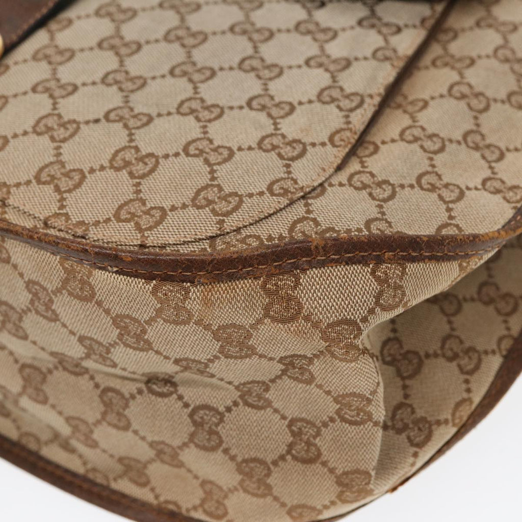GUCCI GG Canvas Web Sherry Line Tote Bag Beige Green Red 89277