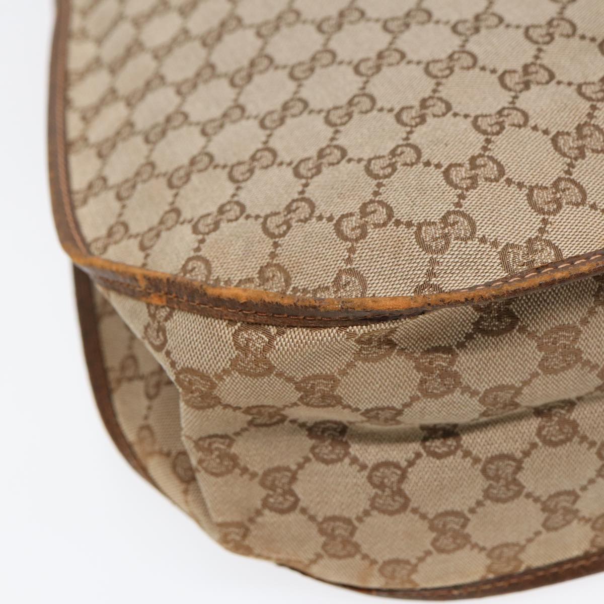 GUCCI GG Canvas Web Sherry Line Tote Bag Beige Green Red 89277