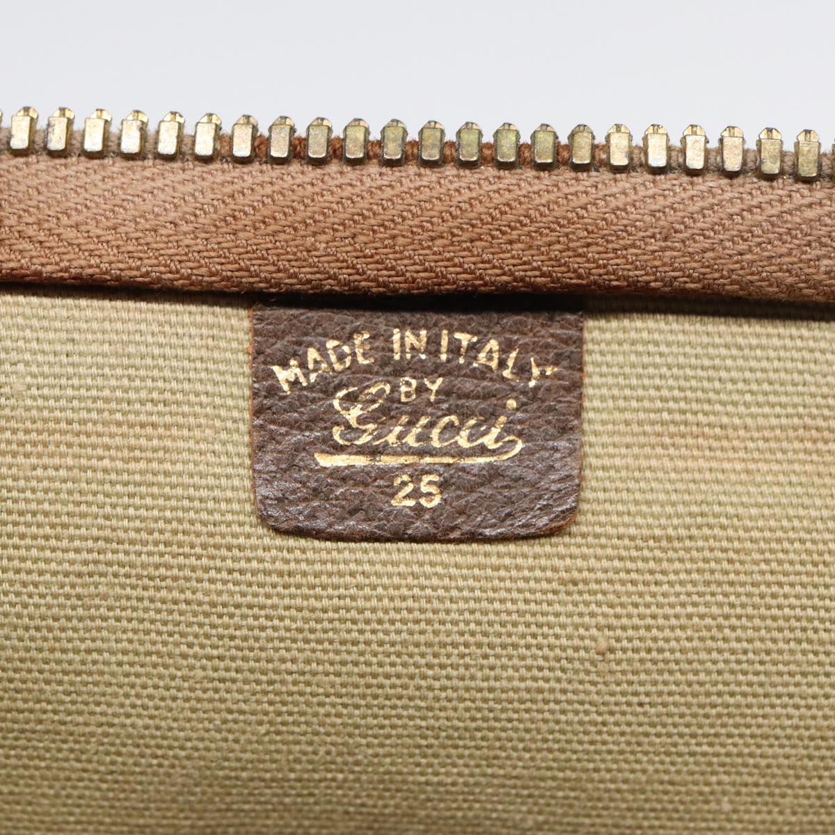 GUCCI GG Canvas Web Sherry Line Tote Bag Beige Green Red 89277
