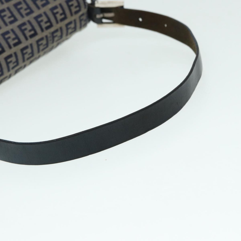 FENDI Zucchino Canvas Mamma bucket Hand Bag Navy 89278