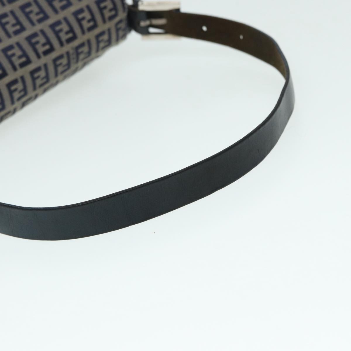 FENDI Zucchino Canvas Mamma bucket Hand Bag Navy 89278