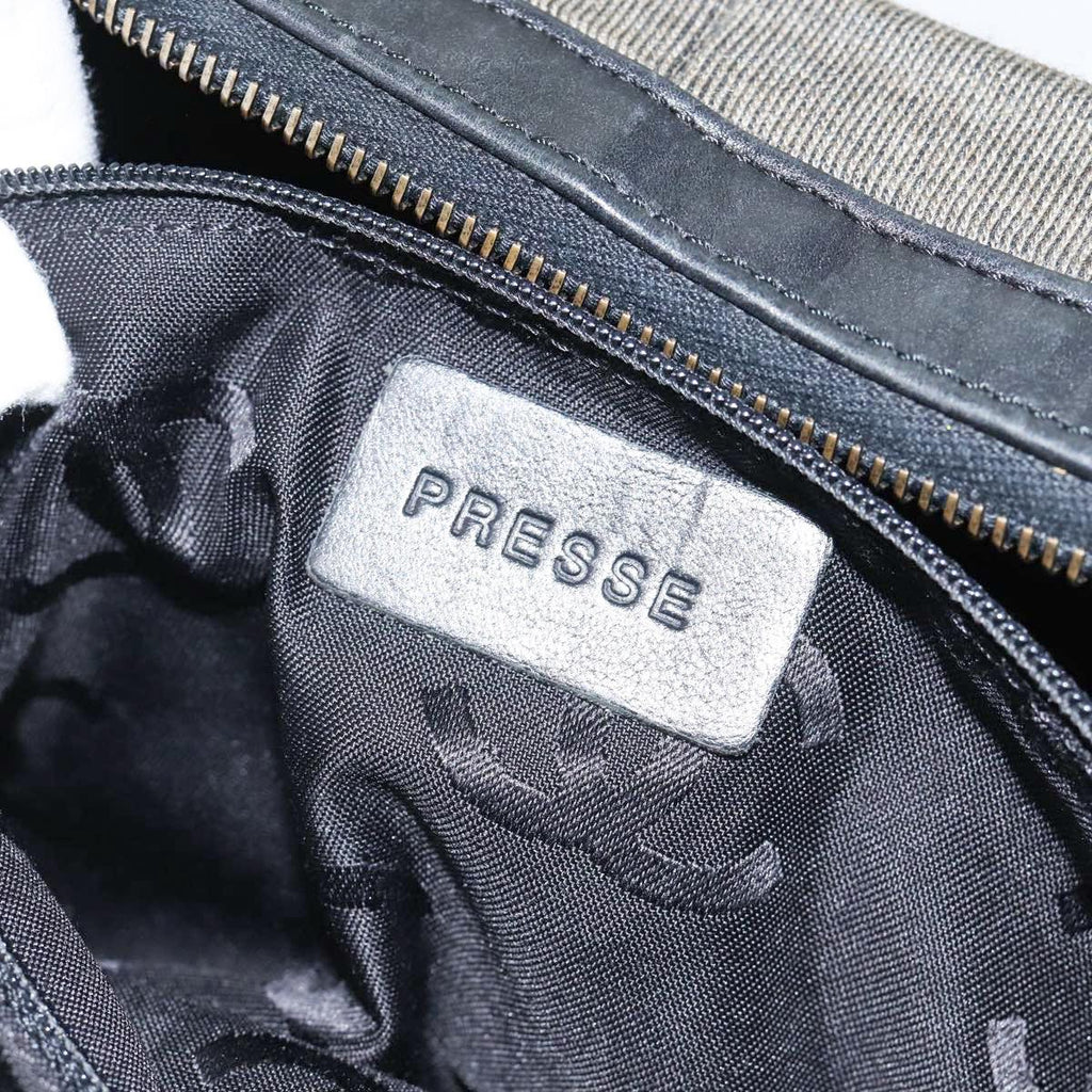 CHANEL Chain Shoulder Bag Canvas Gray CC 89307