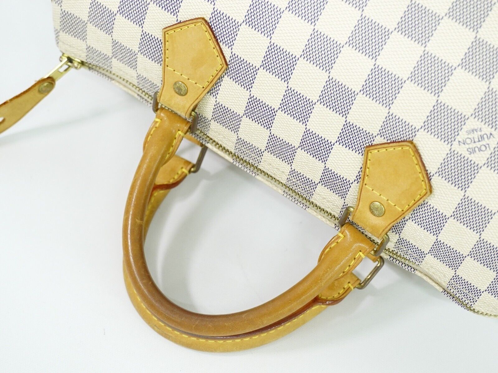 Louis Vuitton Speedy 30  Canvas Handbag