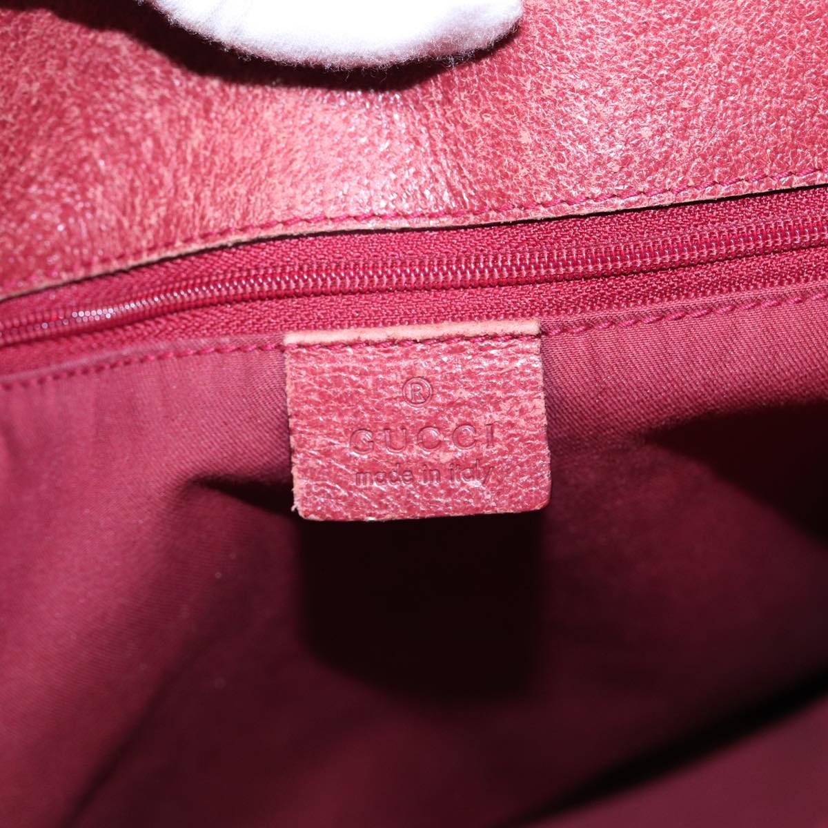 GUCCI GG Canvas Tote Bag Beige Silver 120836 89426