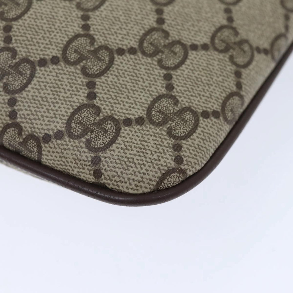 GUCCI GG Supreme Web Sherry Line Shoulder Bag PVC Beige 904 02 047 89440