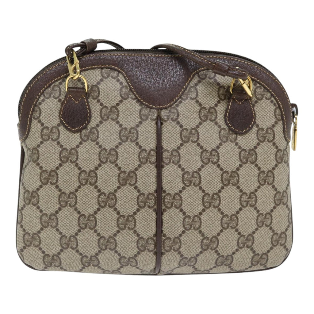 GUCCI GG Supreme Web Sherry Line Shoulder Bag PVC Beige 904 02 047 89440