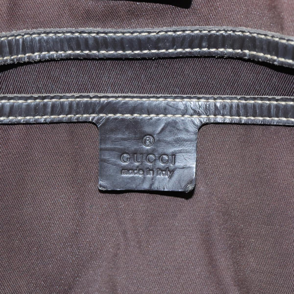 GUCCI GG Supreme Tote Bag PVC Leather Beige Silver 197953 89441