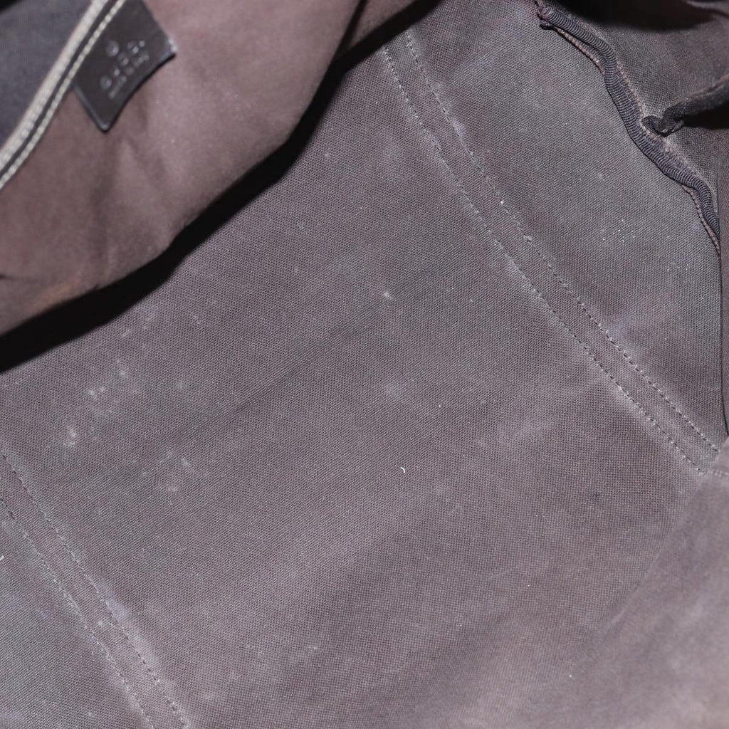 GUCCI GG Supreme Tote Bag PVC Leather Beige Silver 197953 89441