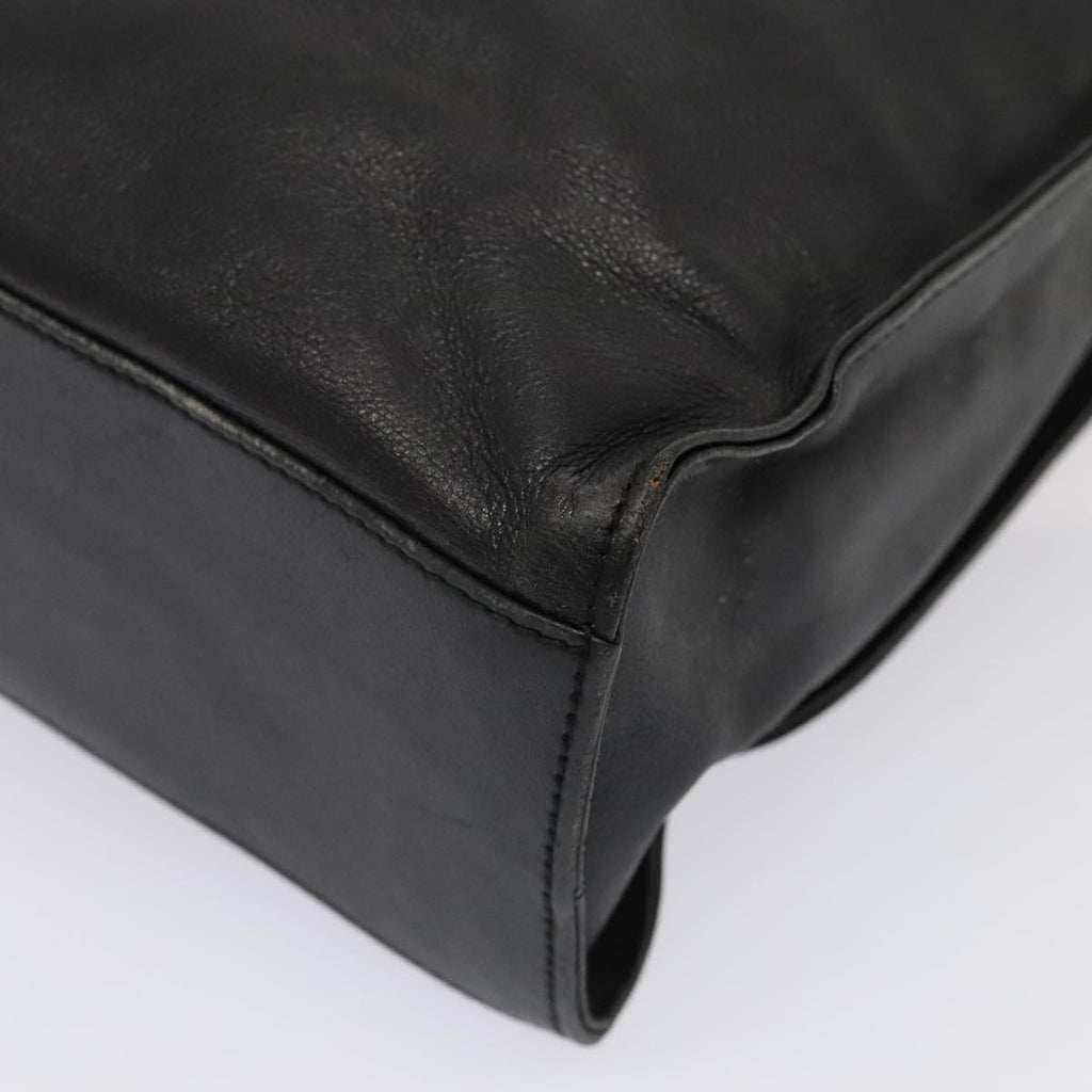 GUCCI Jackie Shoulder Bag Leather Black Silver 001 3355 1781 89451