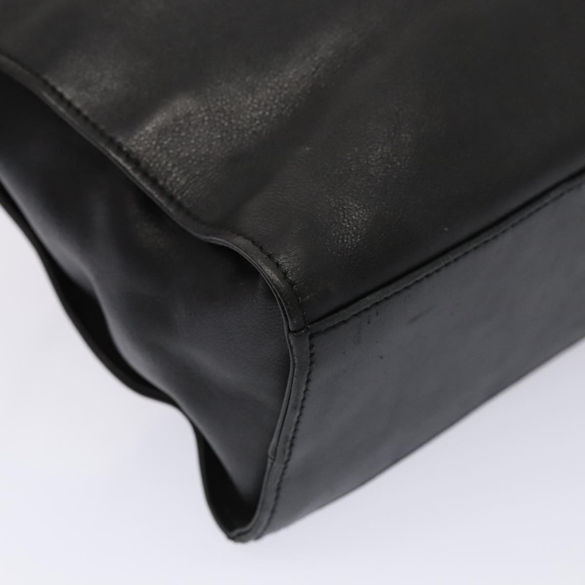 GUCCI Jackie Shoulder Bag Leather Black Silver 001 3355 1781 89451