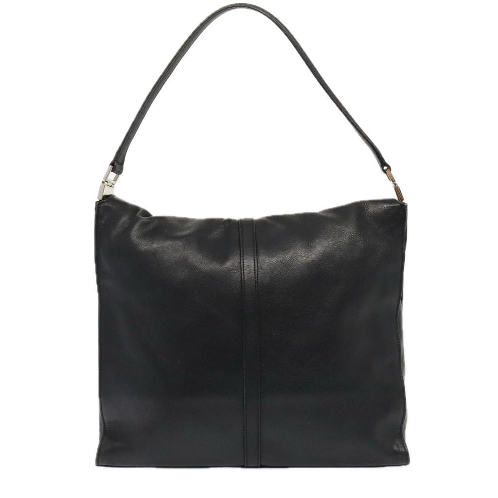 GUCCI Jackie Shoulder Bag Leather Black Silver 001 3355 1781 89451