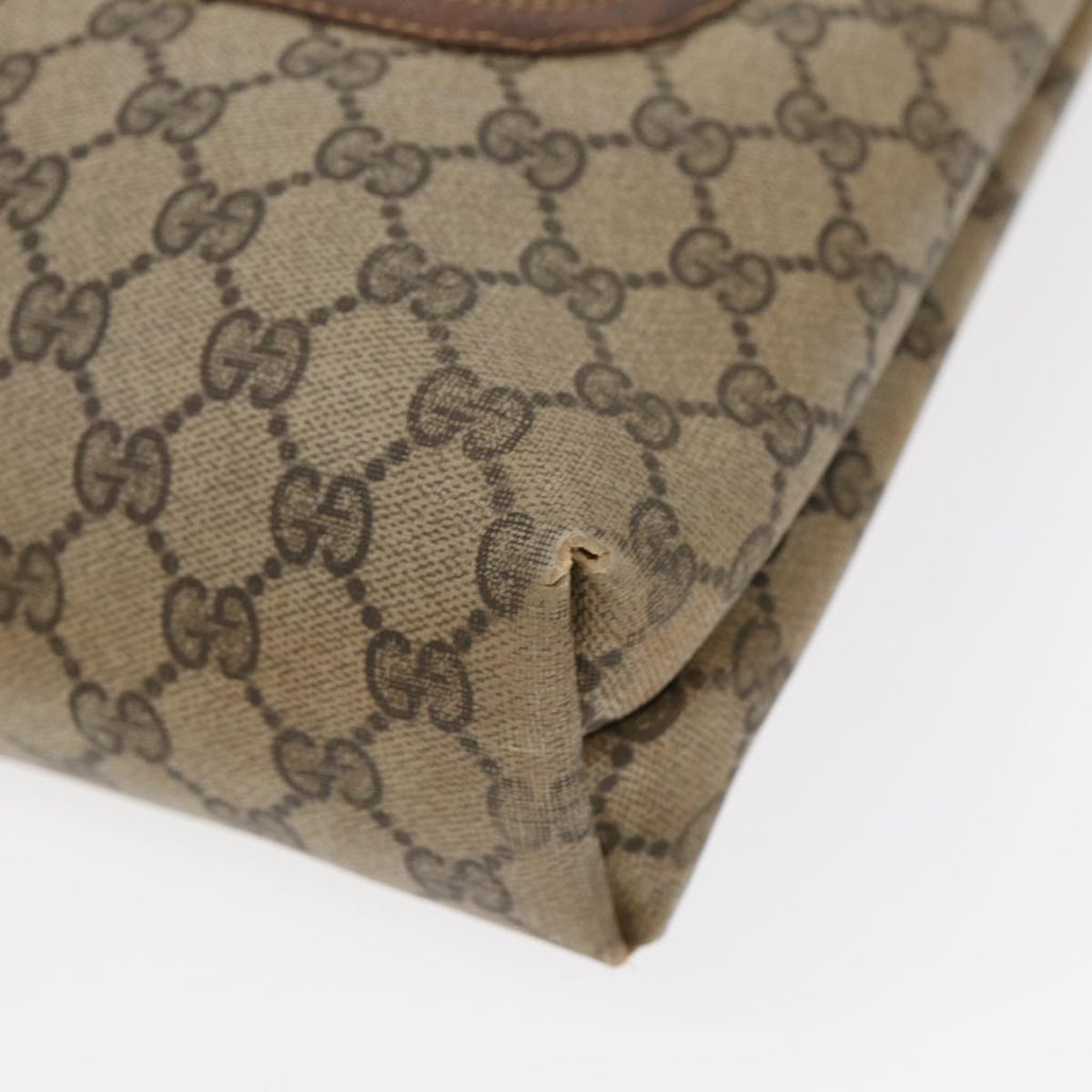 GUCCI GG Supreme Web Sherry Line Tote Bag PVC Beige 001 080 494 89539